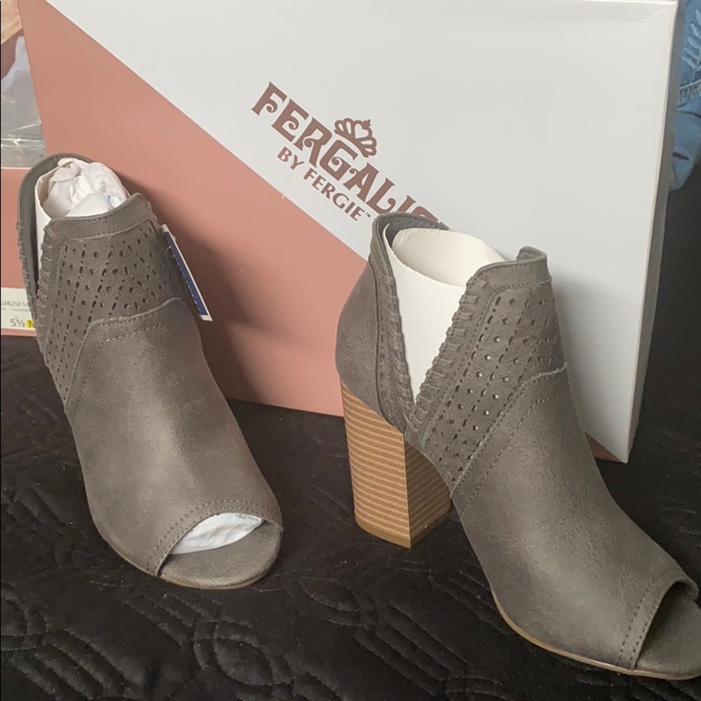 Fergalicious Peep Toe Booties
